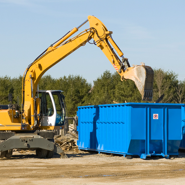 what are the rental fees for a residential dumpster in Ramah